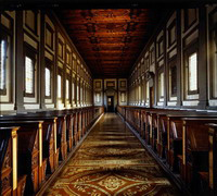 View of Michelangelo's Library.